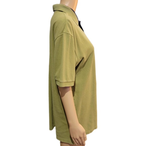 Guess 90s Vintage Polo Kiwi Green Large - Picture 3 of 5